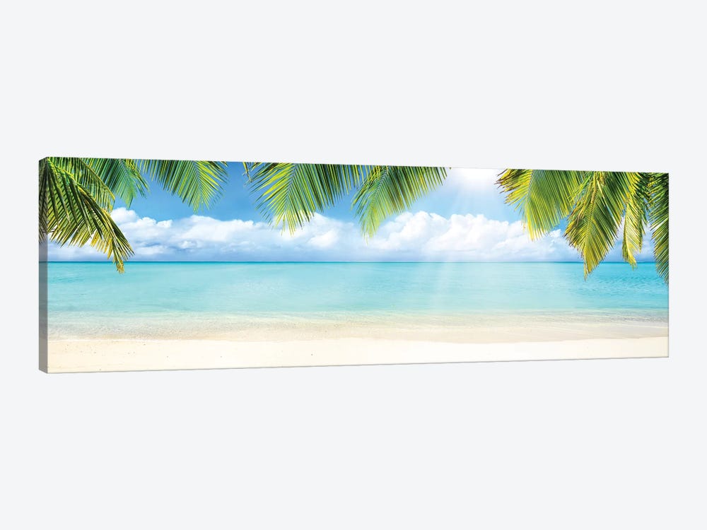 Tropical Beach With White Sand And Turquoise Sea by Jan Becke 1-piece Art Print