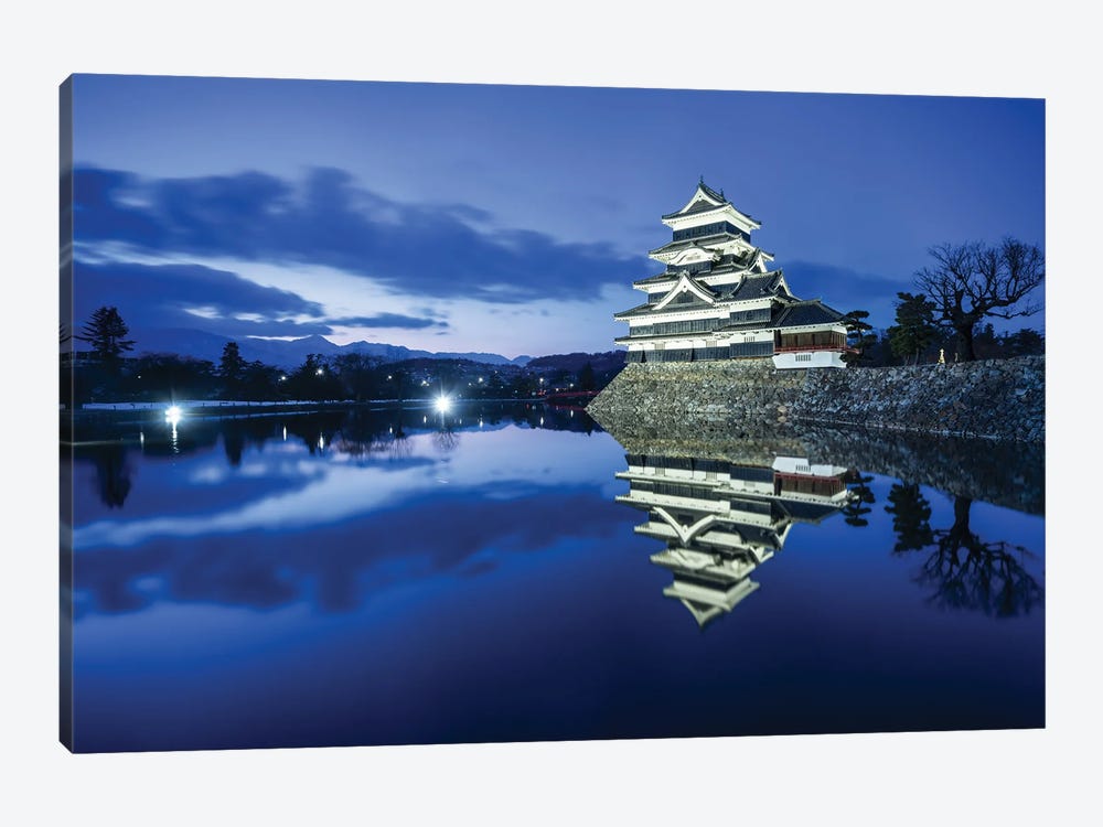 Matsumoto Castle At Night by Jan Becke 1-piece Canvas Wall Art
