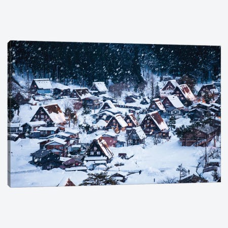 Shirakawago Village In Winter Canvas Print #JNB1593} by Jan Becke Canvas Artwork