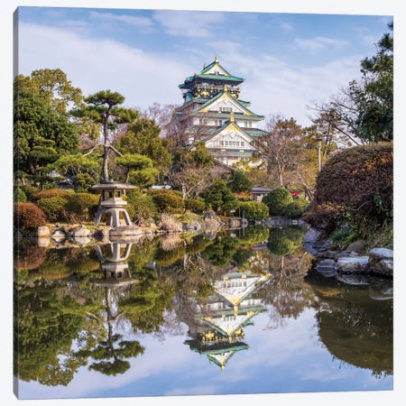 Osaka Castle And Nishinomaru Garden Canvas Print #JNB1599} by Jan Becke Canvas Wall Art