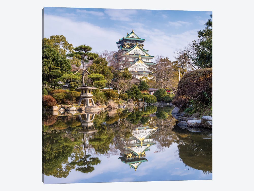 Osaka Castle And Nishinomaru Garden 1-piece Canvas Art