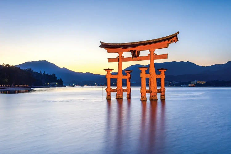 Torii Gate Of The Itsukushima Shrine, Miyajima Island, Japan