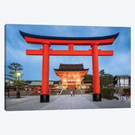 Torii Gate At The Fushimi Inari Taisha Shrine In Kyoto Canvas Print #JNB1610} by Jan Becke Canvas Art Print