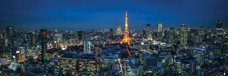 Tokyo Skyline Panorama At Night