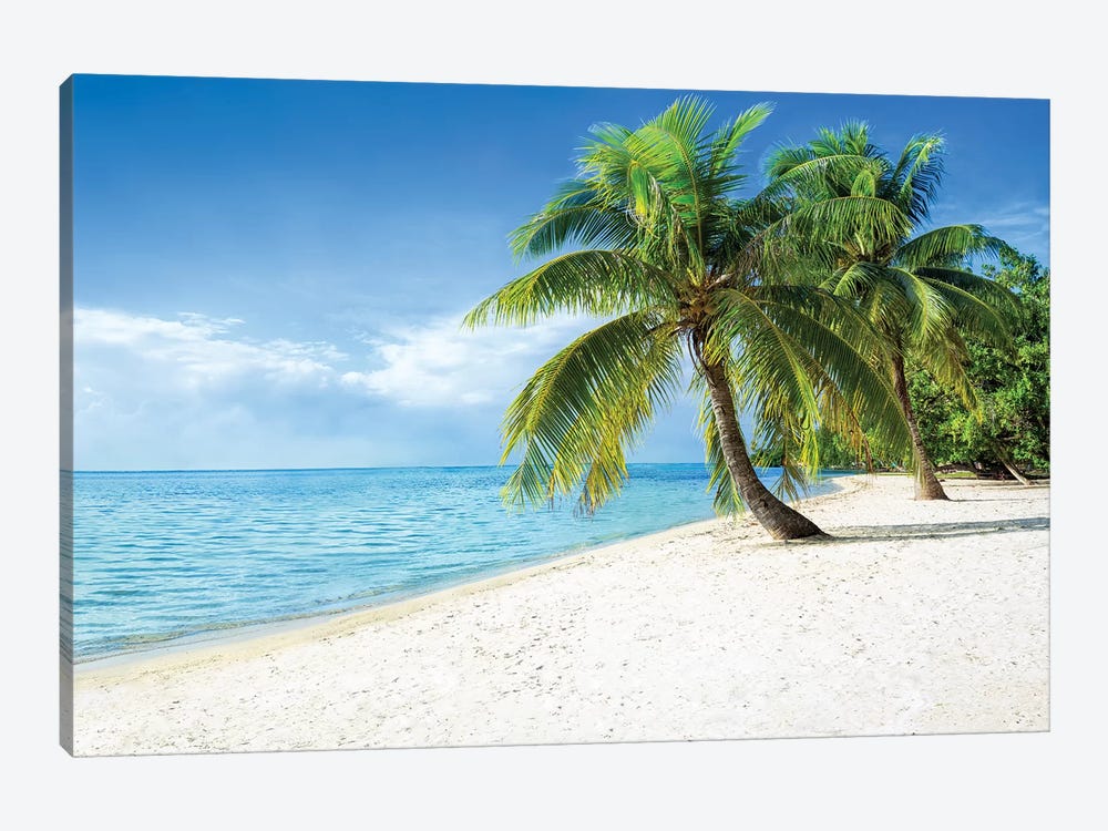 Tropical Paradise In The South Sea, Bora Bora Atoll by Jan Becke 1-piece Canvas Print