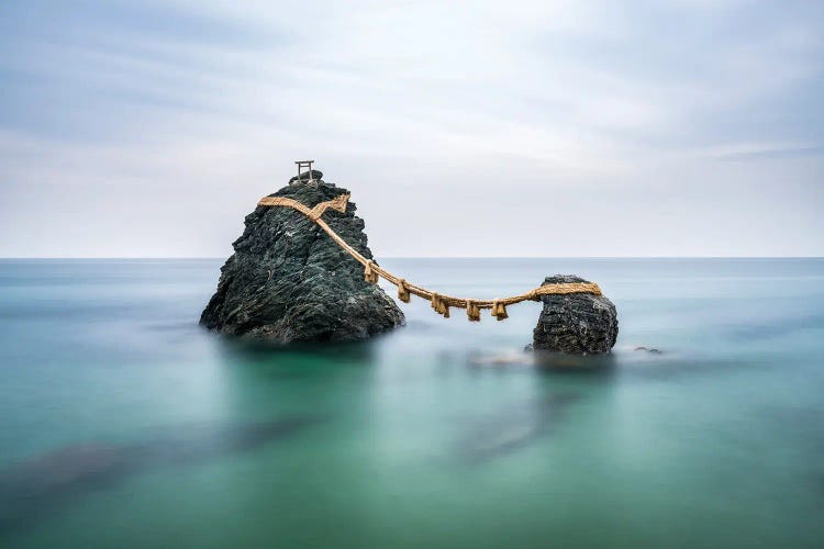 Sacred Meoto Iwa Rocks, Mie Prefecture, Japan