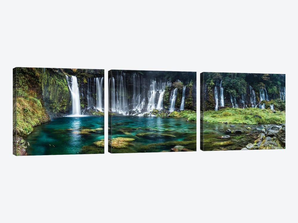 Shiraito Falls, Fujinomiya, Shizuoka Prefecture, Japan by Jan Becke 3-piece Canvas Art