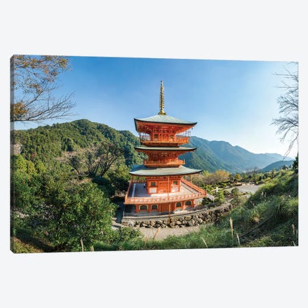 Pagoda At Kumano Nachi-Taisha, Wakayama Prefecture, Japan Canvas Print #JNB1633} by Jan Becke Canvas Print