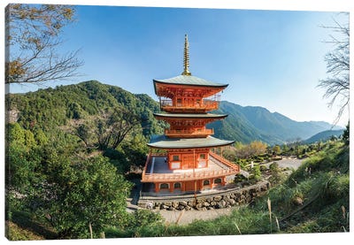Pagoda At Kumano Nachi-Taisha, Wakayama Prefecture, Japan Canvas Art Print - Pagodas