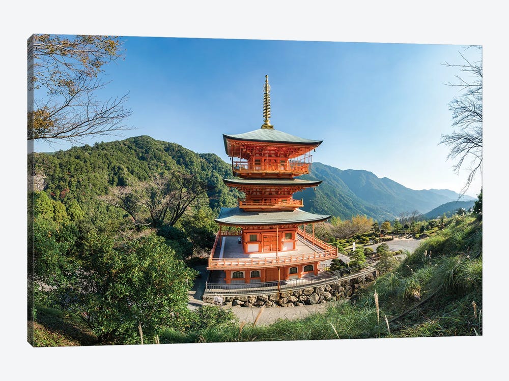 Pagoda At Kumano Nachi-Taisha, Wakayama Prefecture, Japan by Jan Becke 1-piece Canvas Wall Art