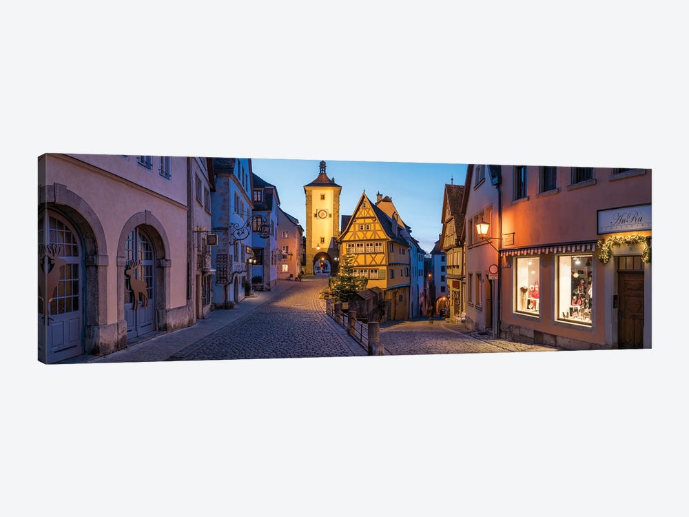 Historic Old Town Of Rothenburg Ob Der Tauber by Jan Becke 1-piece Canvas Wall Art