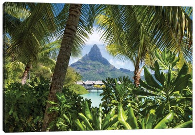 Mount Otemanu On Bora Bora, French Polynesia Canvas Art Print - French Polynesia Art
