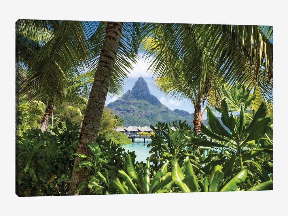 Mount Otemanu On Bora Bora, French Polynesia by Jan Becke 1-piece Canvas Art Print