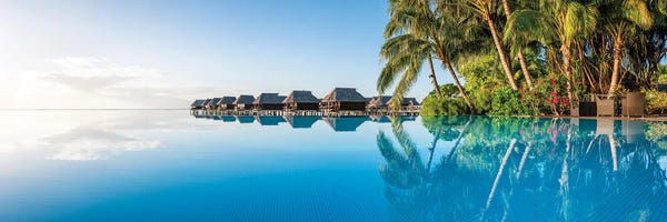 French Polynesia: Infinity Pool At A Luxury Beach Resort by Jan Becke