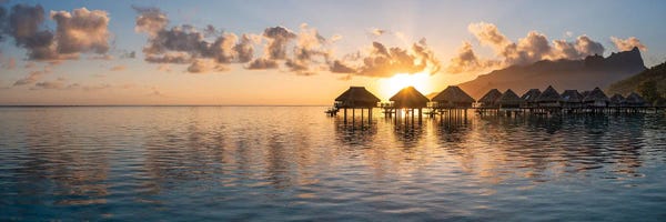 French Polynesia: Moorea Lagoon At Sunrise, French Polynesia by Jan Becke