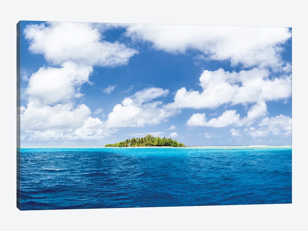 Small Uninhabited Island In The South Seas, Fakarava, Tuamotus, French Polynesia by Jan Becke 1-piece Art Print