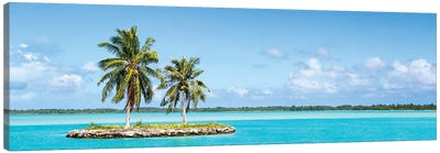 Small Tropical Island In The South Sea Canvas Art Print - French Polynesia Art