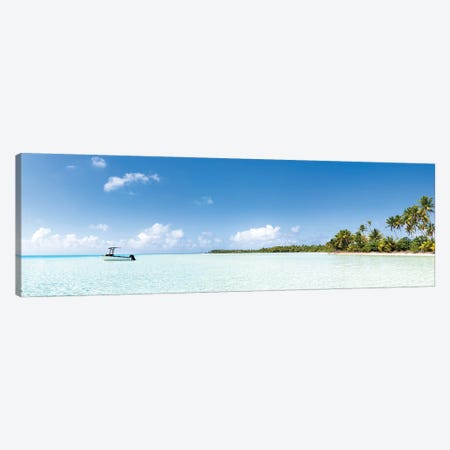 Panoramic View Of The Lagoon In Fakarava, French Polynesia Canvas Print #JNB1680} by Jan Becke Canvas Artwork