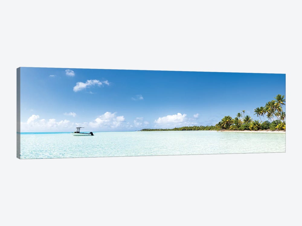 Panoramic View Of The Lagoon In Fakarava, French Polynesia by Jan Becke 1-piece Canvas Art