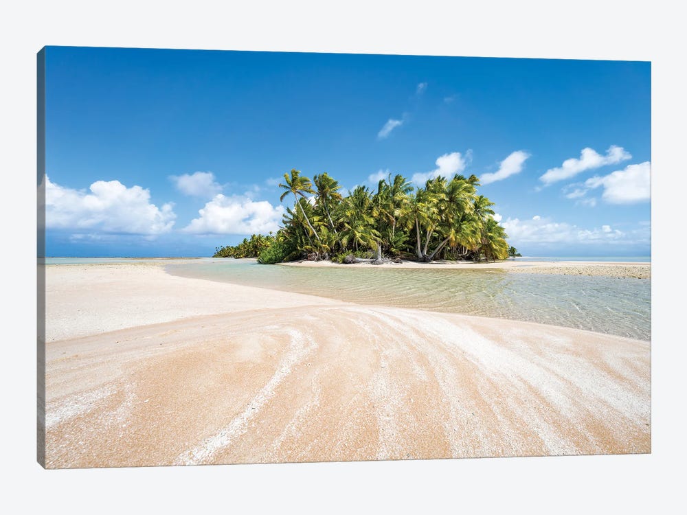 Pink Sands Beach Near The South Pass In Fakarava, French Polynesia by Jan Becke 1-piece Art Print