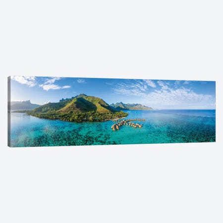 Aerial View Of Moorea Island, French Polynesia Canvas Print #JNB1694} by Jan Becke Canvas Wall Art