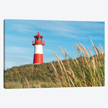 Lighthouse List Ost Along The Dune Beach, Sylt, Schleswig-Holstein, Germany Canvas Print #JNB1697} by Jan Becke Canvas Art