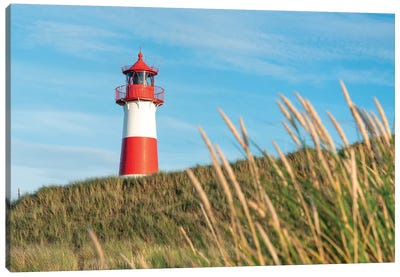 Lighthouse List Ost Along The Dune Beach, Sylt, Schleswig-Holstein, Germany Canvas Art Print - Sylt Art