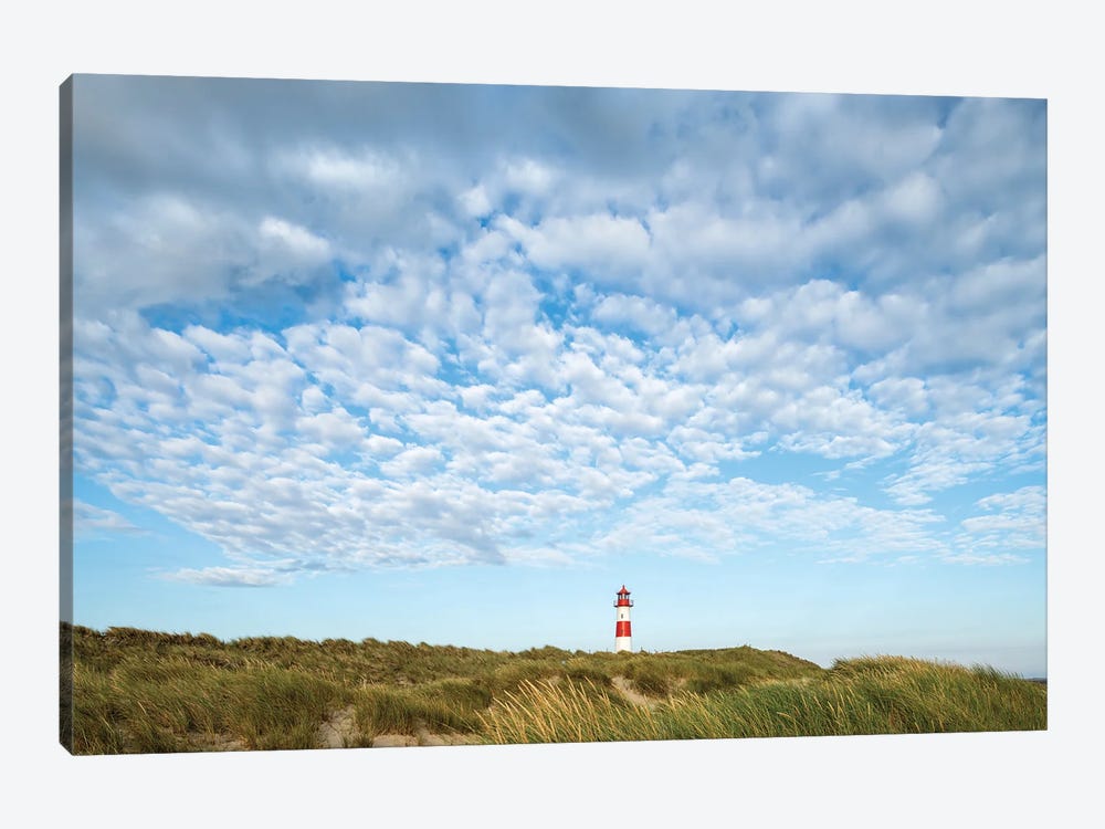 Lighthouse At The North Sea Coast Near List, Island Of Sylt, Germany by Jan Becke 1-piece Canvas Artwork