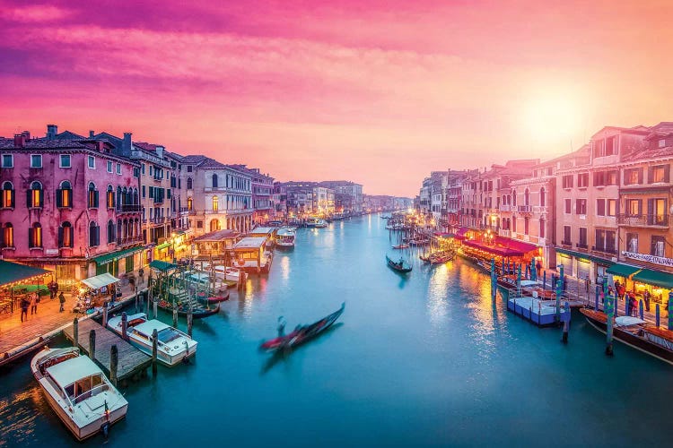 Canal Grande At Sunset, Venice