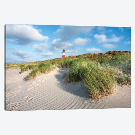 Lighthouse List Ost At The Dune Beach, Sylt, Germany Canvas Print #JNB1701} by Jan Becke Art Print