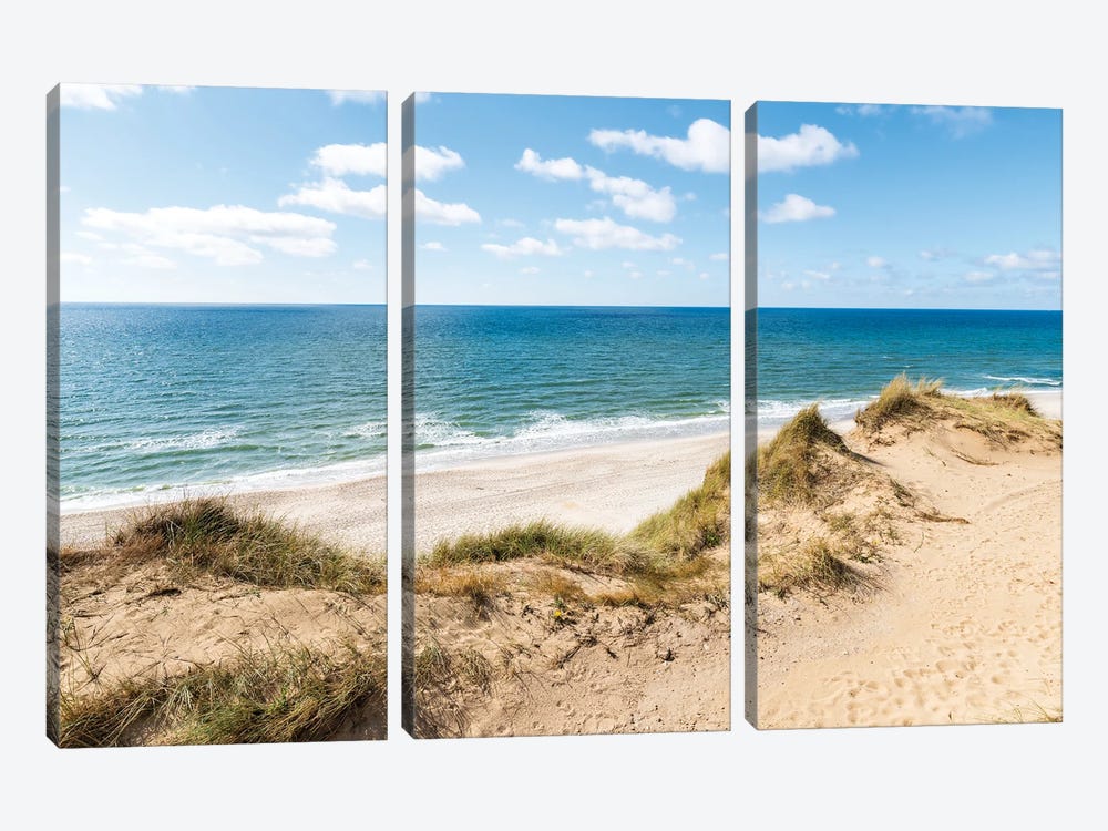 Dune Landscape Near The Rotes Kliff (Red Cliff), Sylt, Schleswig-Holstein, Germany by Jan Becke 3-piece Canvas Art