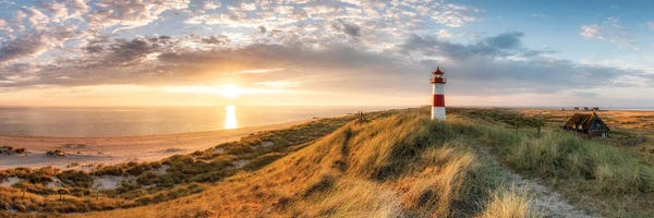 Sylt: Lighthouse List Ost At Sunrise, Sylt, Schleswig-Holstein, Germany by Jan Becke