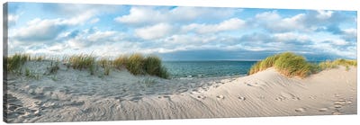 Sand Dunes At The North Sea Coast, Germany Canvas Art Print - Sylt Art