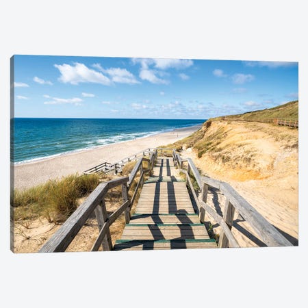 Path To The Beach, Rotes Kliff (Red Cliff), Kampen, Sylt, Schleswig-Holstein, Germany Canvas Print #JNB1709} by Jan Becke Canvas Art Print