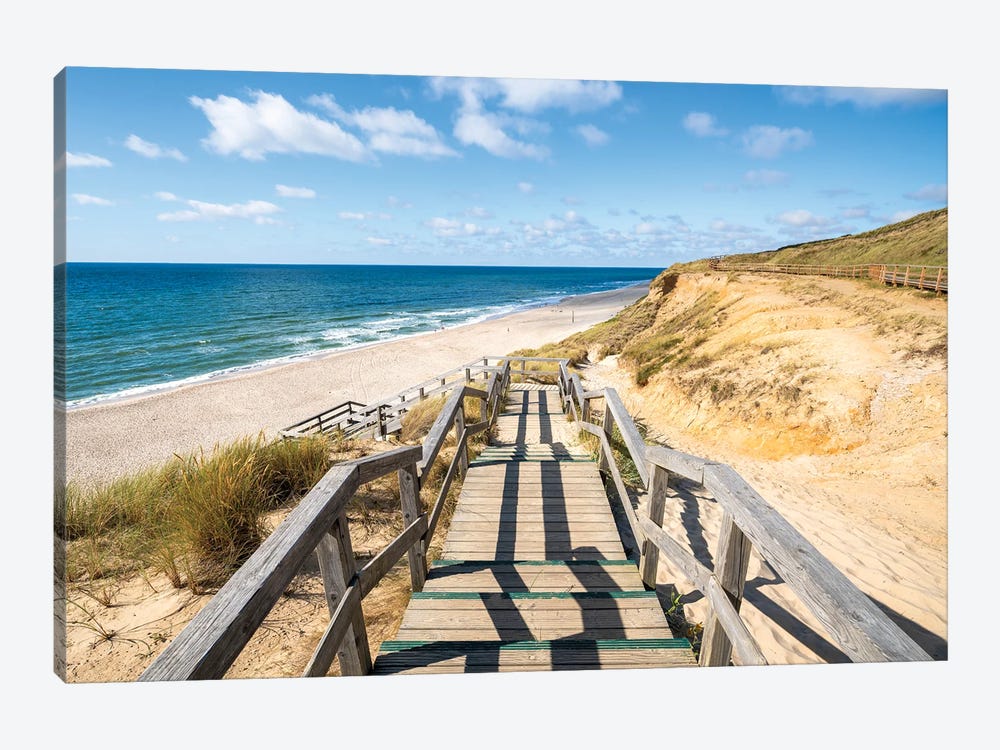 Path To The Beach, Rotes Kliff (Red Cliff), Kampen, Sylt, Schleswig-Holstein, Germany by Jan Becke 1-piece Canvas Wall Art