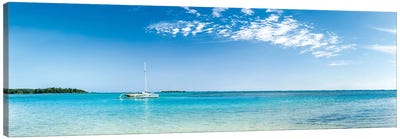 Panorama Of The Lagoon On Moorea Island Canvas Art Print - Mo'orea