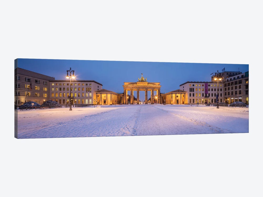 Brandenburg Gate (Brandenburger Tor) Panorama In Winter by Jan Becke 1-piece Art Print