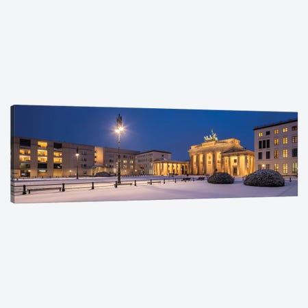 Historic Brandenburg Gate (Brandenburger Tor) In Winter, Berlin, Germany Canvas Print #JNB1728} by Jan Becke Canvas Print