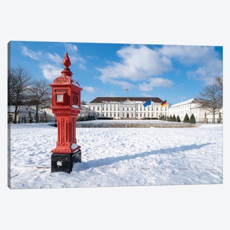 Bellevue Palace (Schloss Bellevue) In Winter Canvas Print #JNB1743} by Jan Becke Art Print