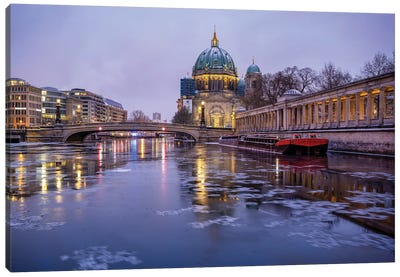 Berlin Cathedral (Berliner Dom) On Museum Island (Museumsinsel) In Berlin Mitte Canvas Art Print