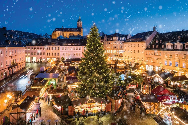 Annaberg-Buchholz Christmas Market, Saxony, Germany by Jan Becke wall art