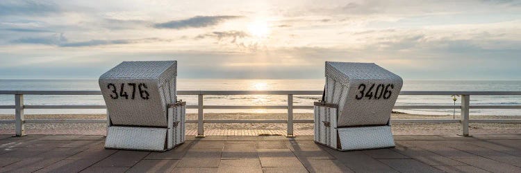 Sunset At The Weststrand Beach Near Westerland, Sylt, Schleswig-Holstein, Germany