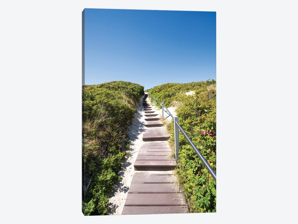 Wooden Path Through The Dunes, Sylt, Germany by Jan Becke 1-piece Canvas Art