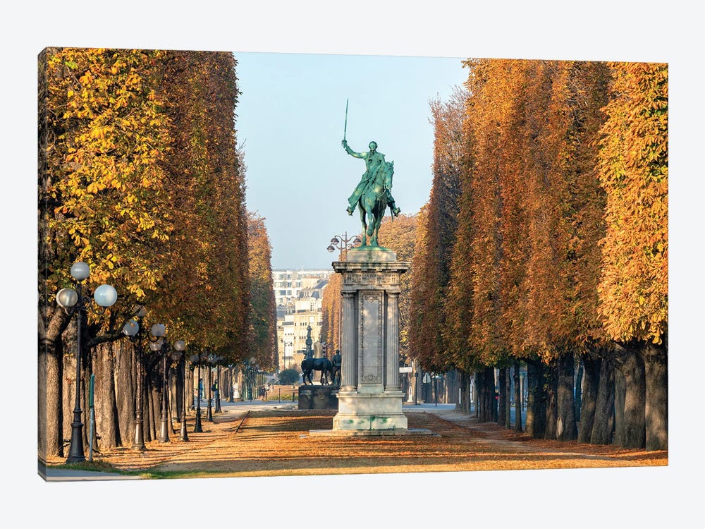 Monument à Lafayette In Autumn, Paris, France by Jan Becke 1-piece Canvas Artwork