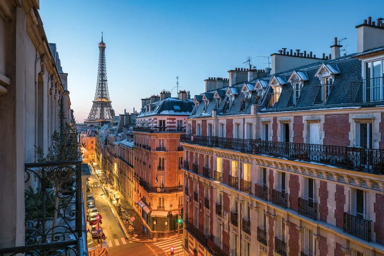 Balcony With Eiffel Tower View, Paris, France