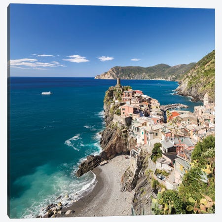 Corniglia Is The Oldest Village In Cinque Terre, Liguria, Italy Canvas Print #JNB1819} by Jan Becke Canvas Print