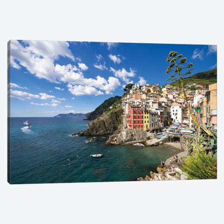 Riomaggiore, Liguria, Cinque Terre, Italy Canvas Print #JNB1821} by Jan Becke Canvas Artwork