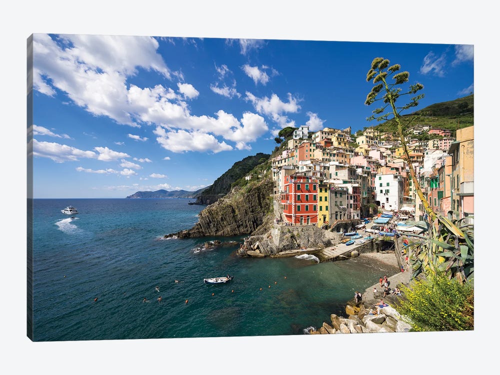 Riomaggiore, Liguria, Cinque Terre, Italy by Jan Becke 1-piece Canvas Artwork