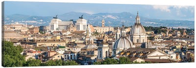 Rome Skyline Panorama With View Of Vatican And Victor Emmanuel II Monument Canvas Art Print - Jan Becke