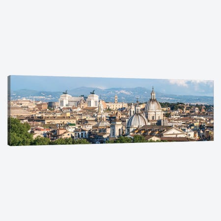 Rome Skyline Panorama With View Of Vatican And Victor Emmanuel II Monument Canvas Print #JNB1824} by Jan Becke Art Print